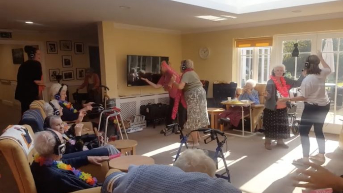 silent disco verzorgingstehuis