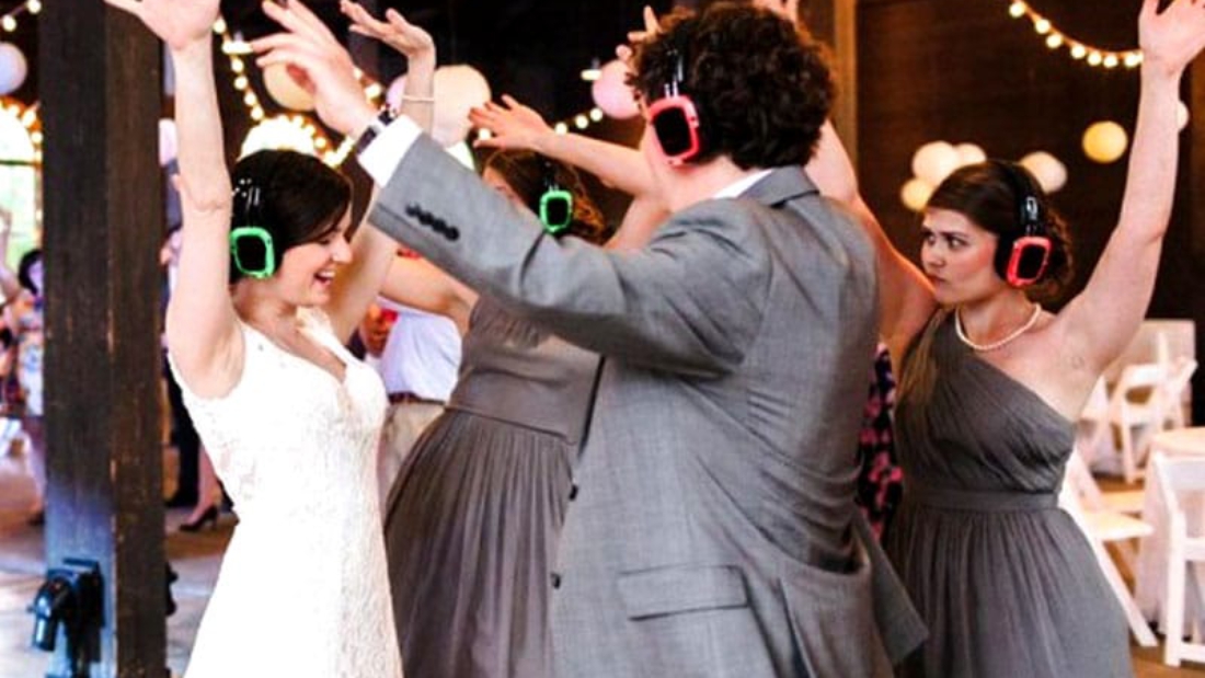 silent disco bruiloft