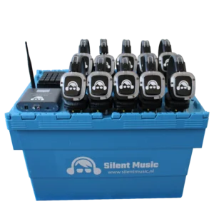 silent disco pakket voor 25 personen