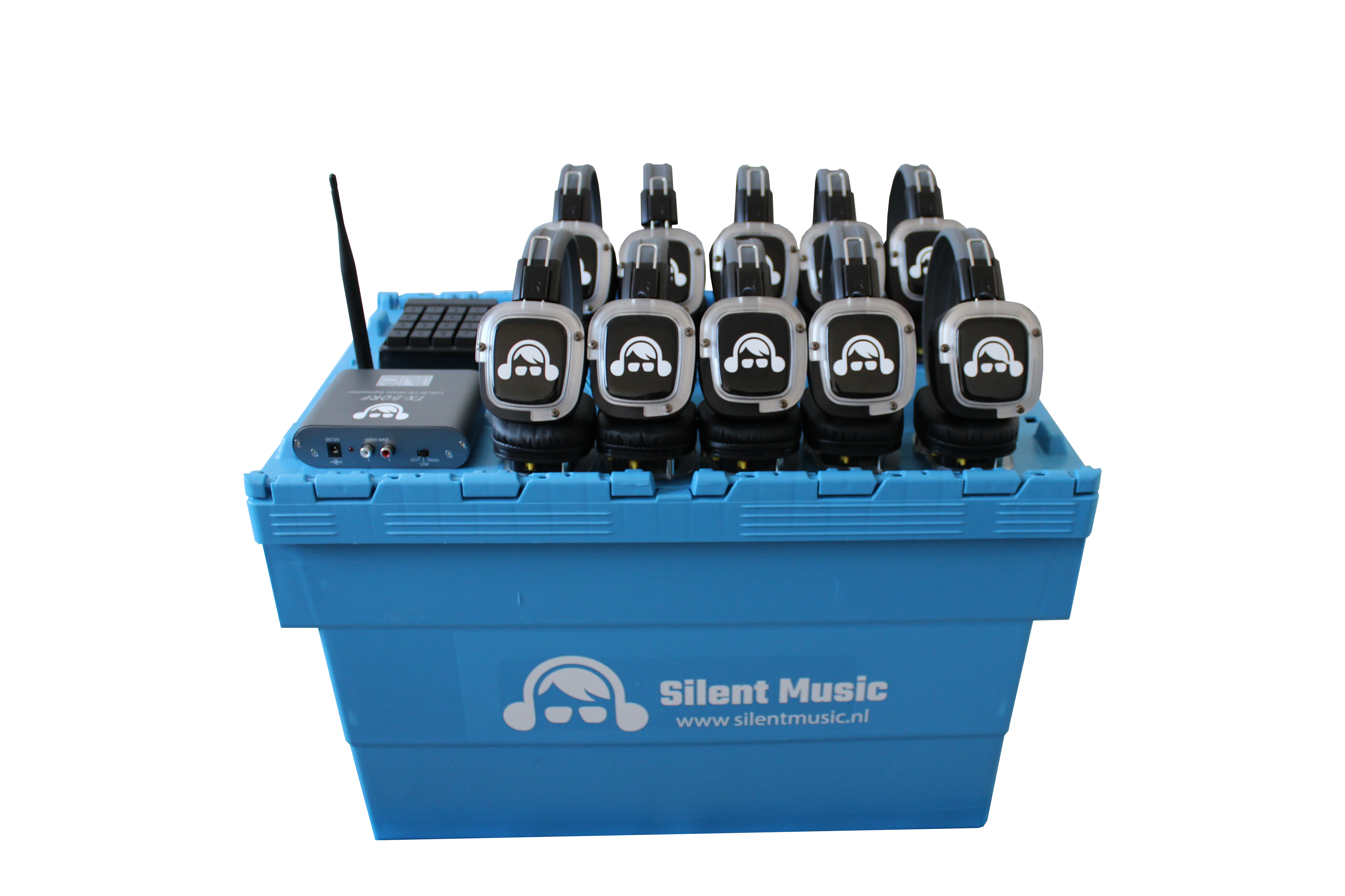 silent disco pakket voor 50 personen